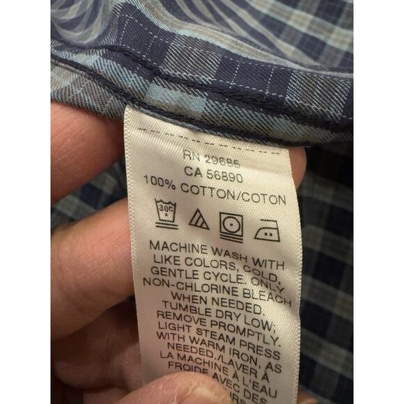 Pendleton Bridgeport Mens Blue Button Down Long Sleeve Dress Shirt Size M MEDIUM - Picture 7 of 9